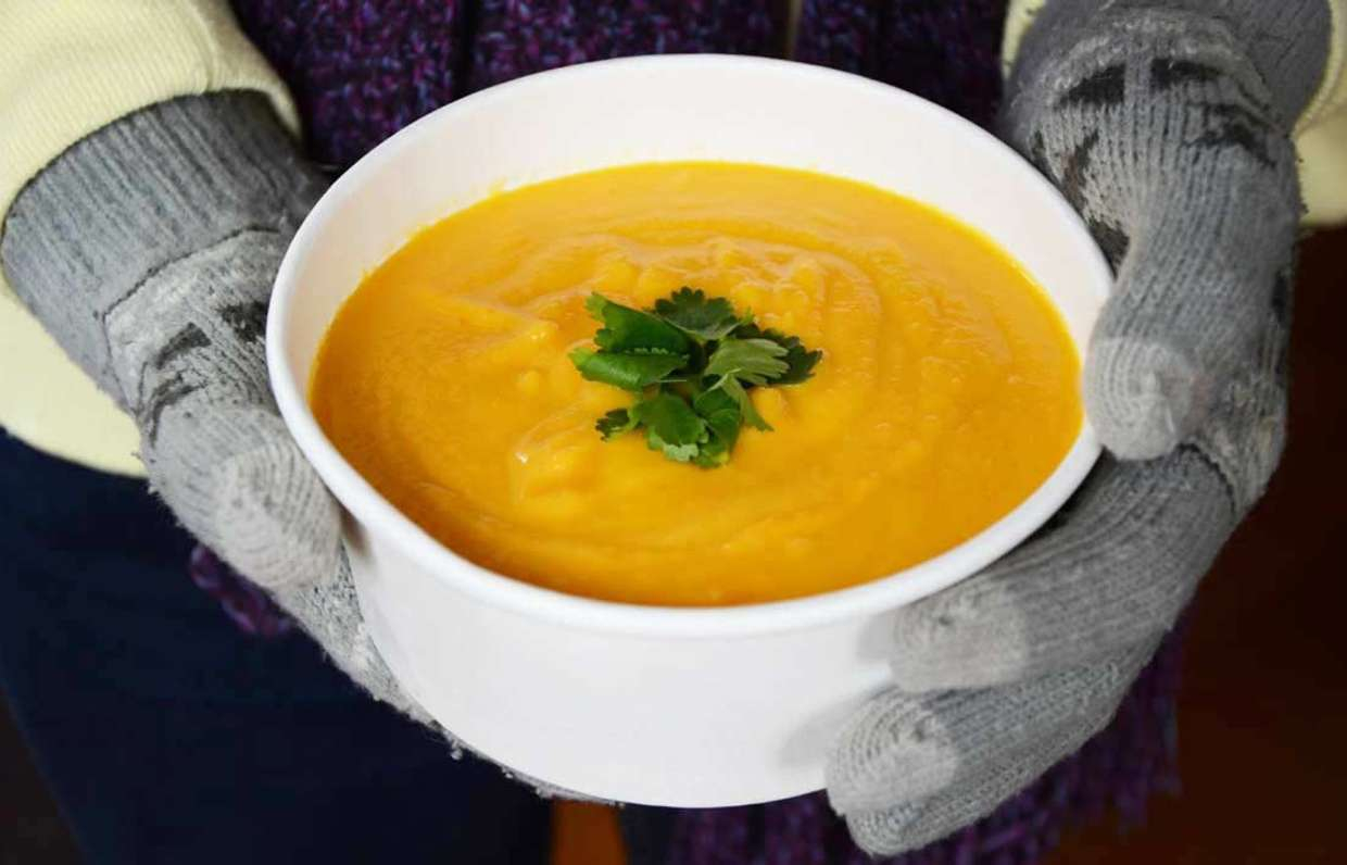 Морковный суп с апельсином и имбирем