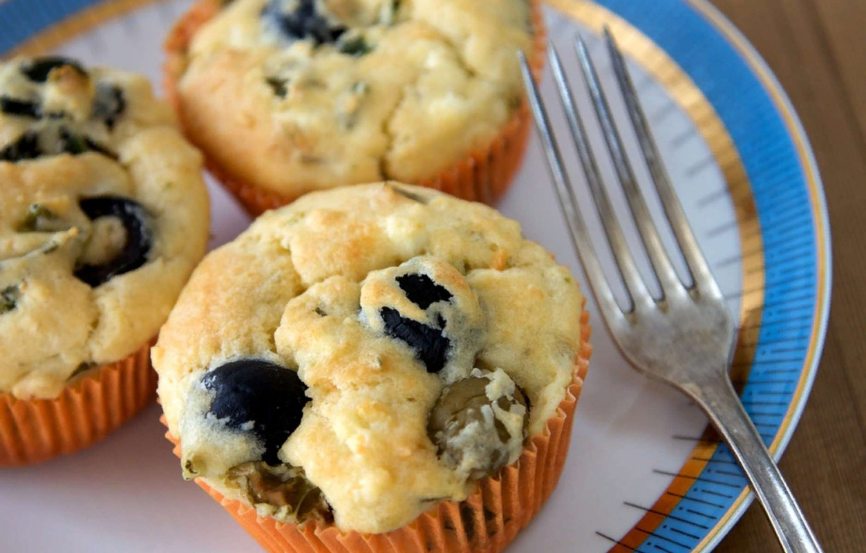 Маффины с маслинами