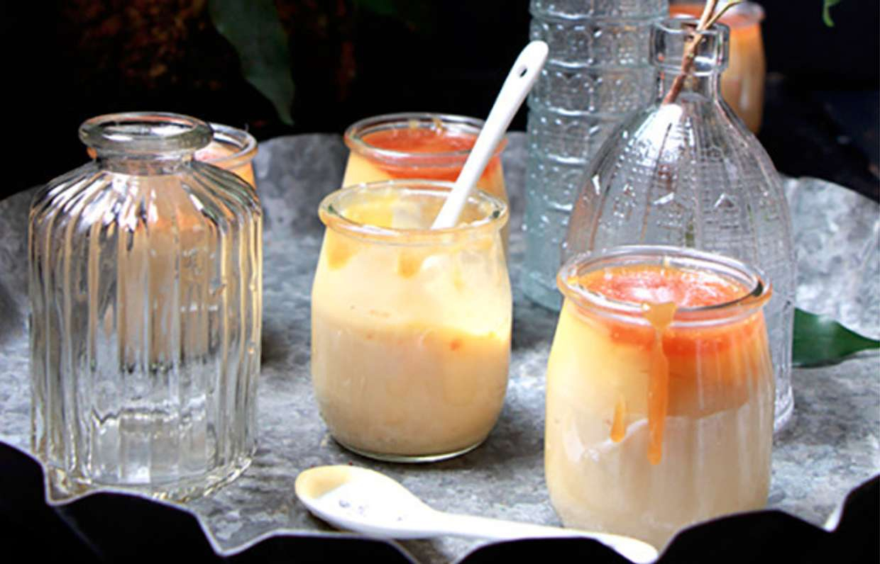 Ванильный пудинг с карамелью