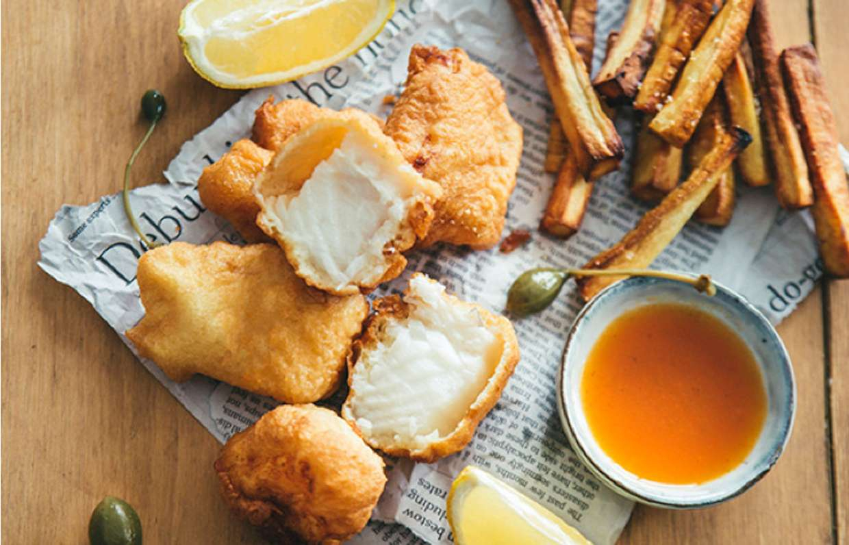 Рыба в кляре с пастернаком