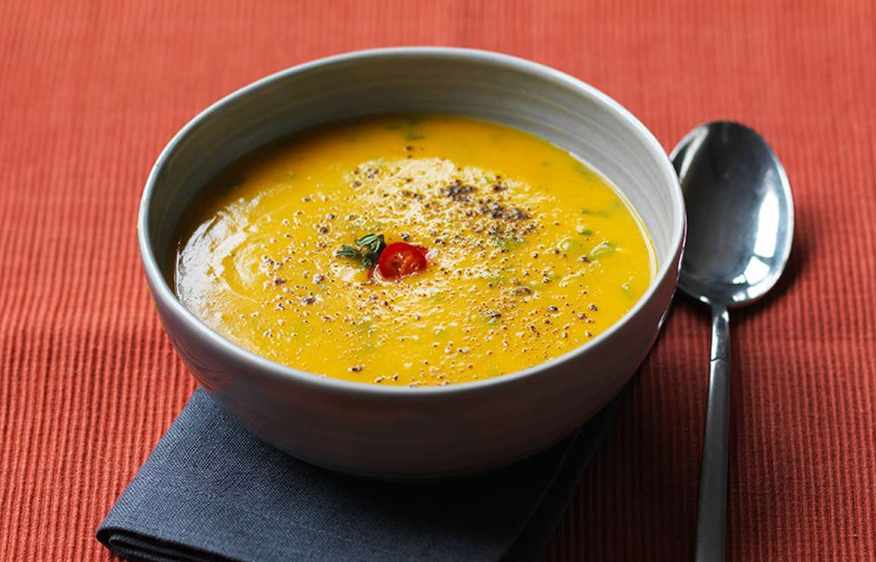 Острый тыквенный суп-пюре