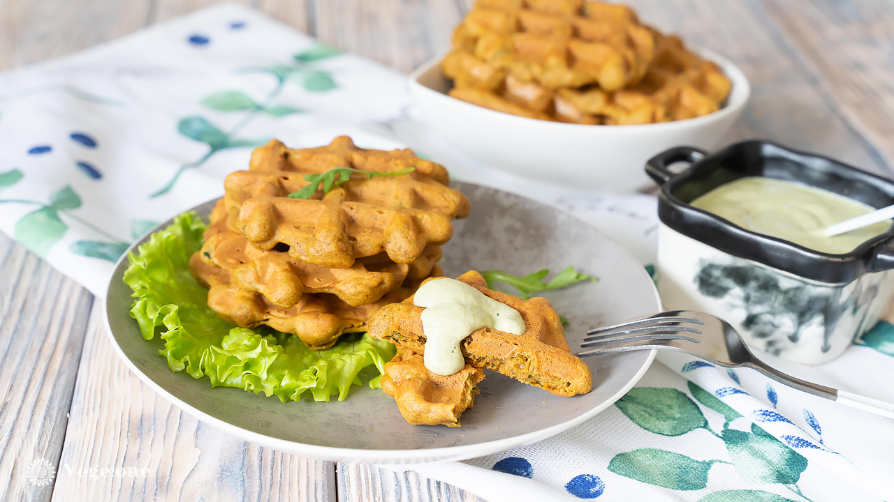 Вафли с цуккини без глютена