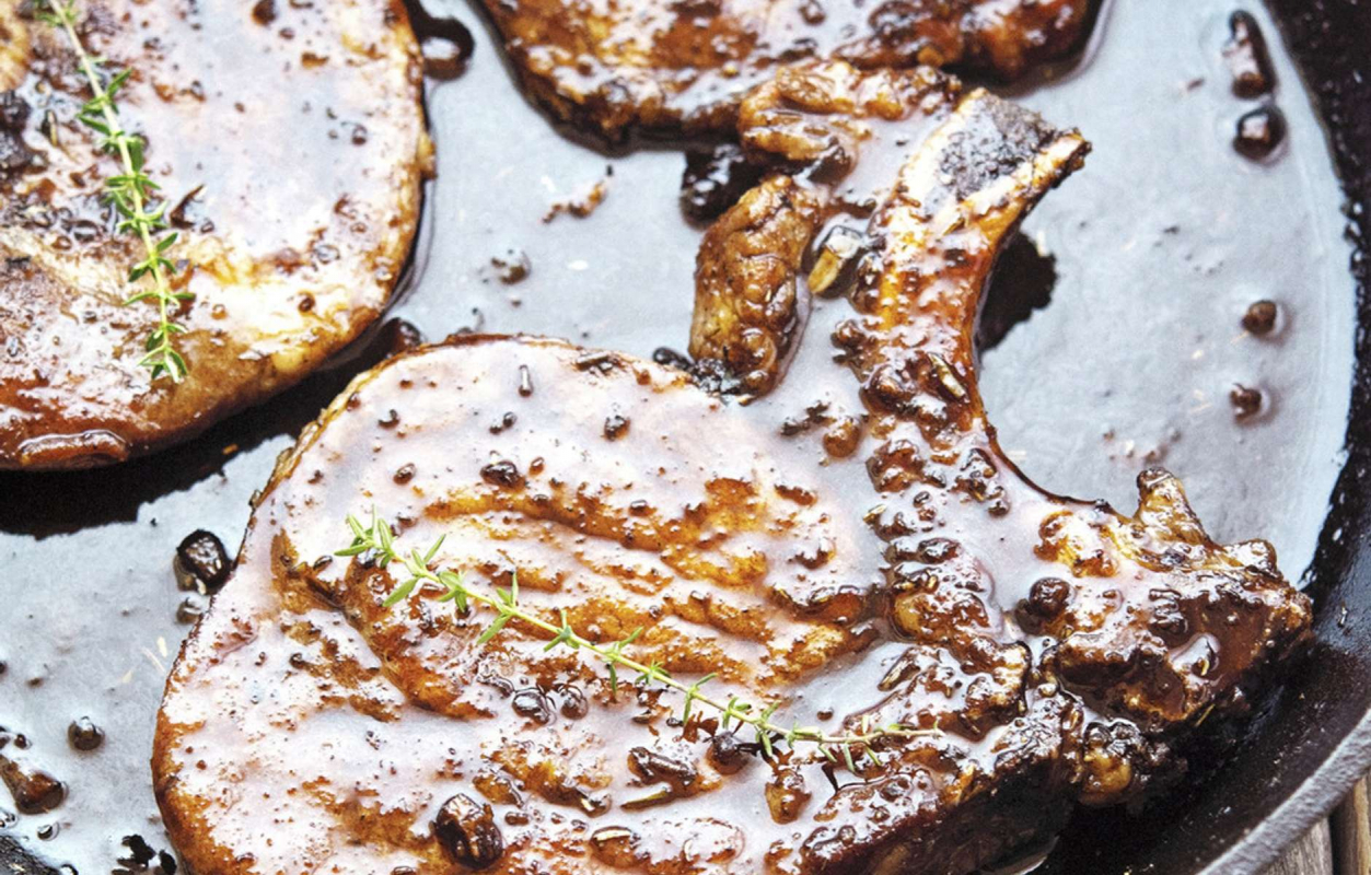 Свиные отбивные в кисло-сладкой глазури