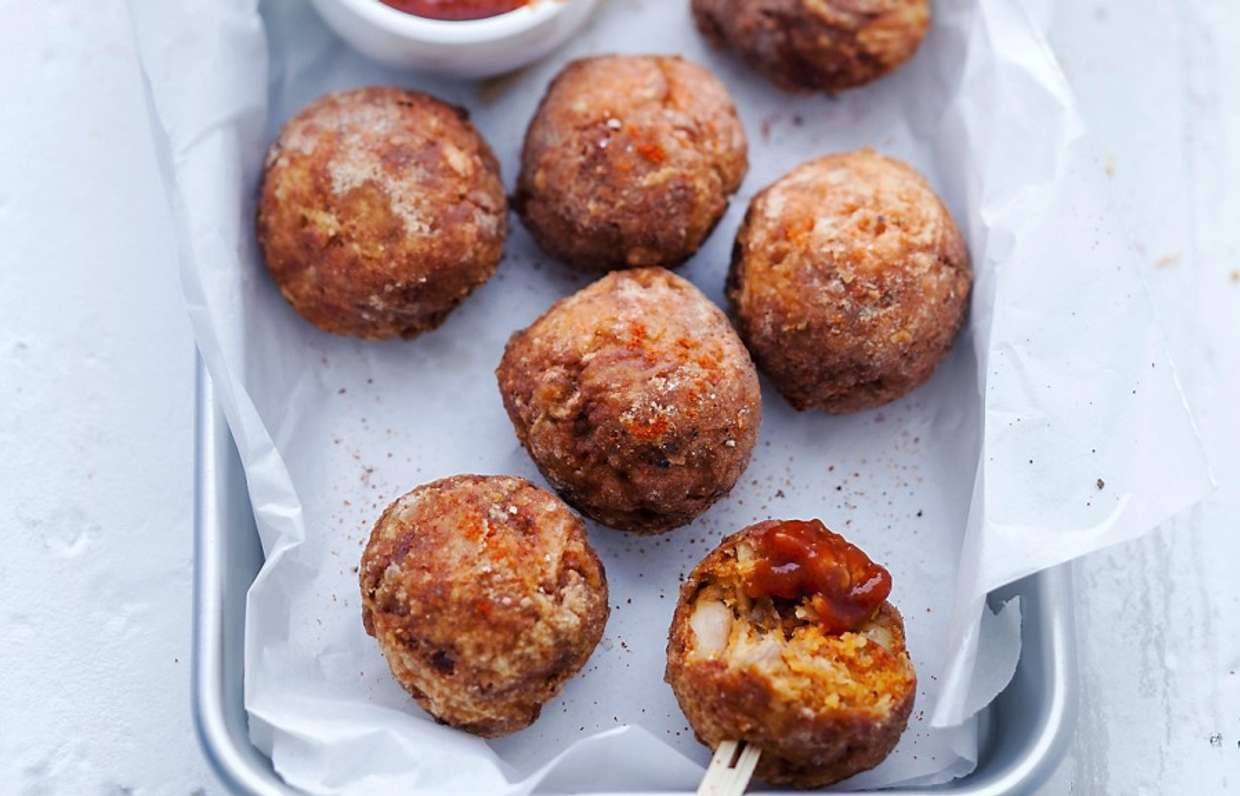 Куриные шарики во фритюре