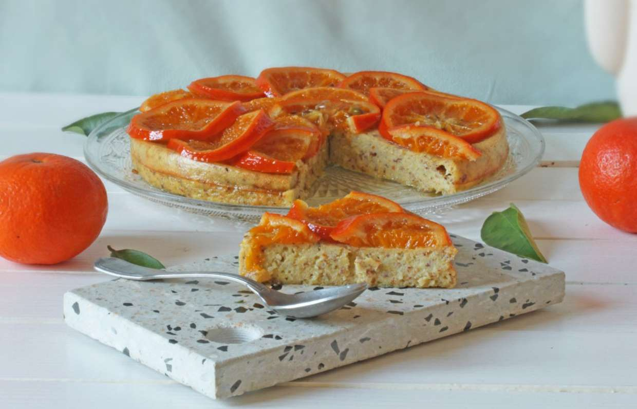 Пирог с рикоттой и мандаринами