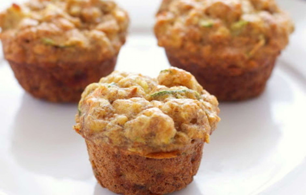 Бананово-овсяные кексы без сахара