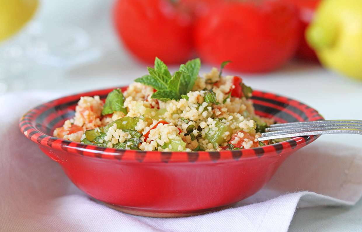 Табуле с овощами и мятой