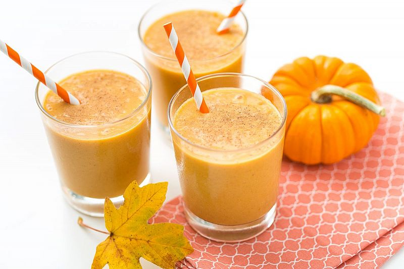 Смузи из тыквы и конопляного белка